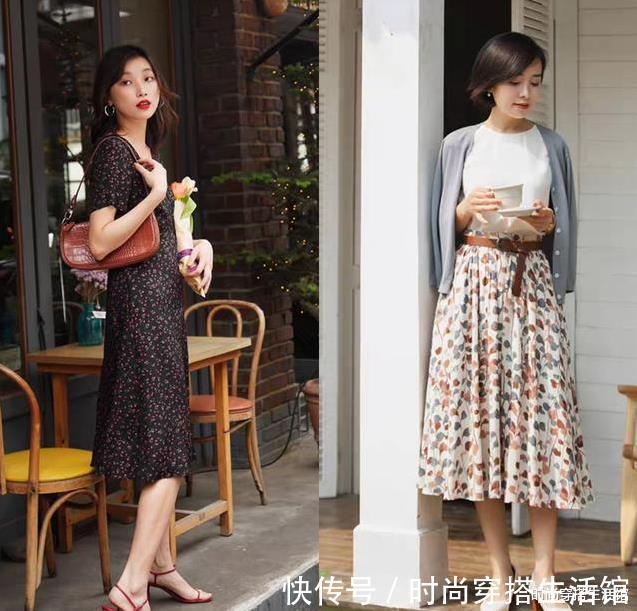 百褶裙|碎花裙如何穿出少女感?这3个超实用的穿搭思路,值得学习