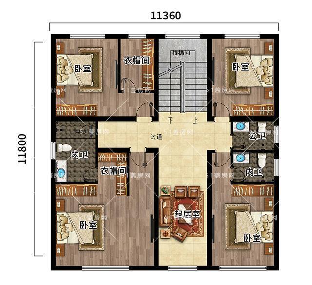 卧室|50万在老家建栋4层大别墅，十里八村都来看，城里人更是羡慕不