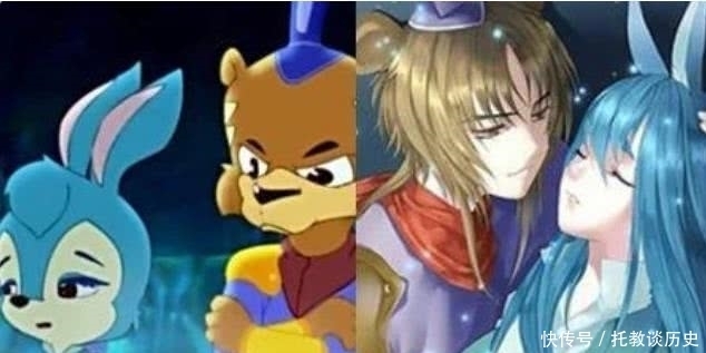 哪吒|当童年追的CP长大之后,蓝兔黑小虎太配了,海绵宝宝有点辣眼睛!