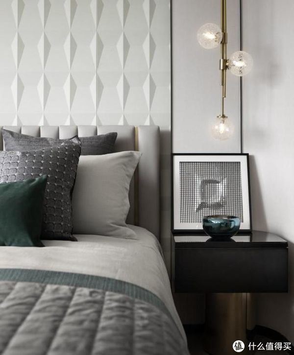 次卧|90后夫妻的215㎡新家,干干净净轻奢风,住起来真叫一个高级!