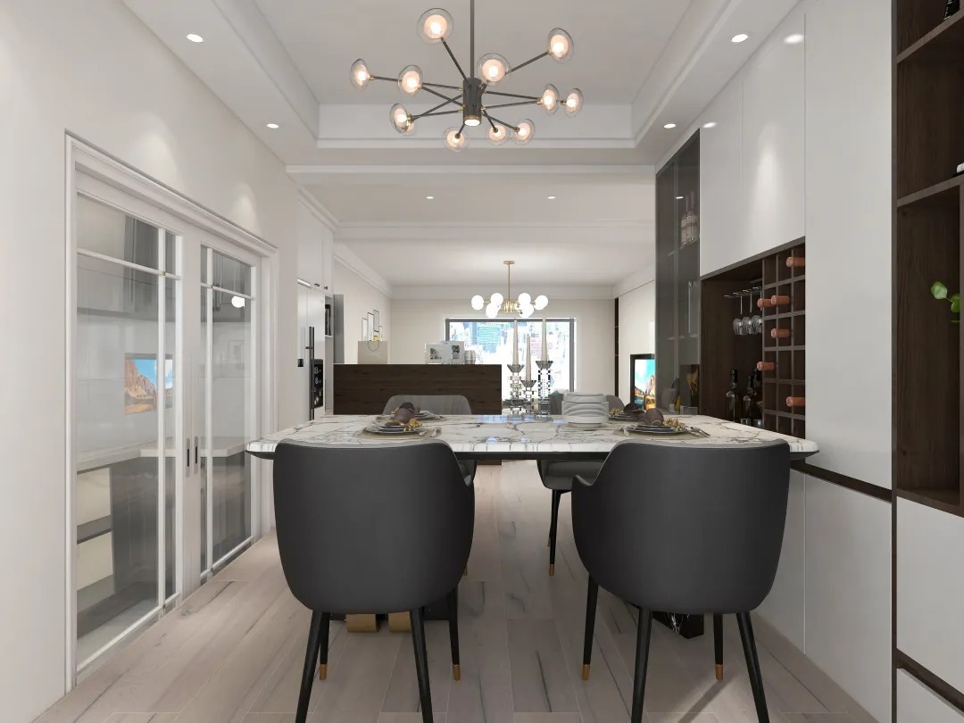 耀龙康城|【鲁班装饰】耀龙康城130㎡现代简约风格,摒弃复杂。