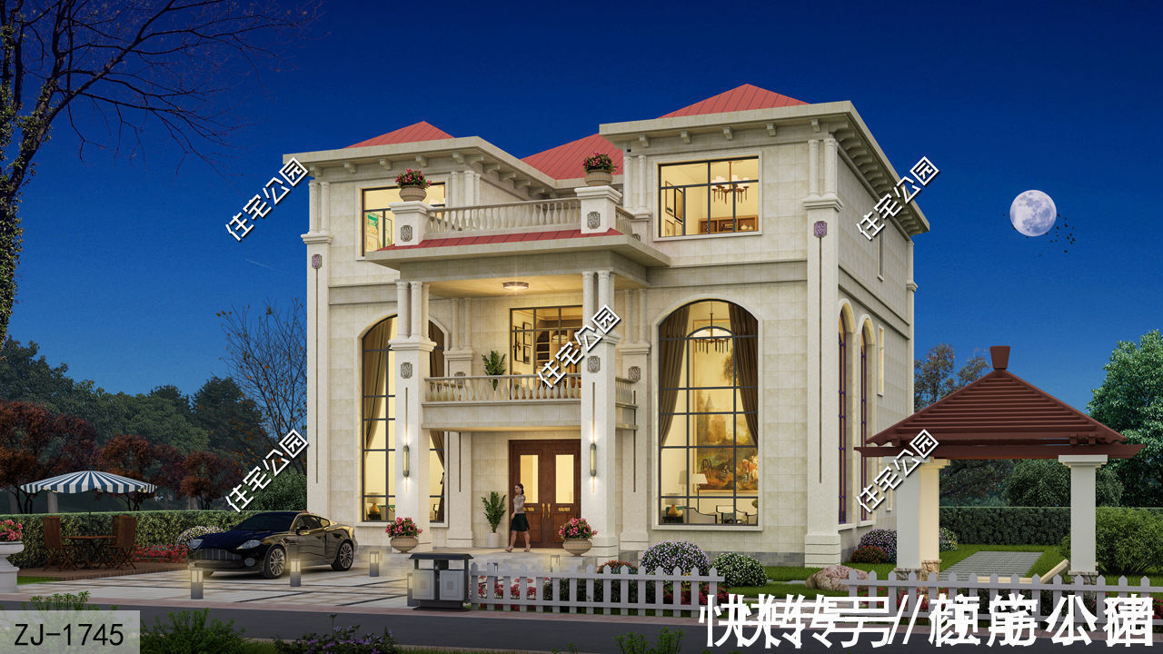 户型|农村11月开工建房就选这套,占地13×14米,挑空客厅、堂屋全都有