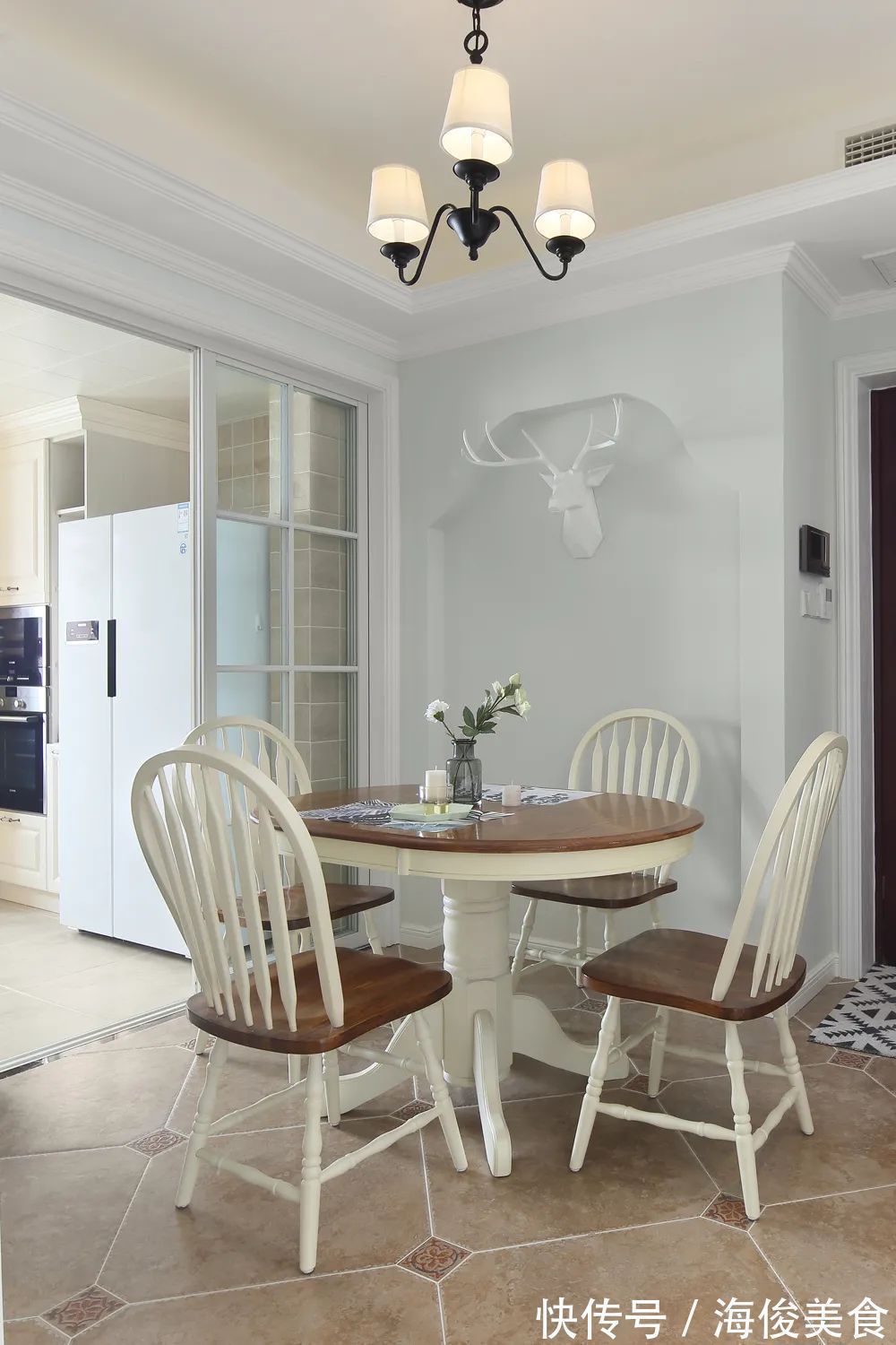 美式|127㎡现代美式,安静优雅的空间,成熟+浪漫的布置,稳重舒适