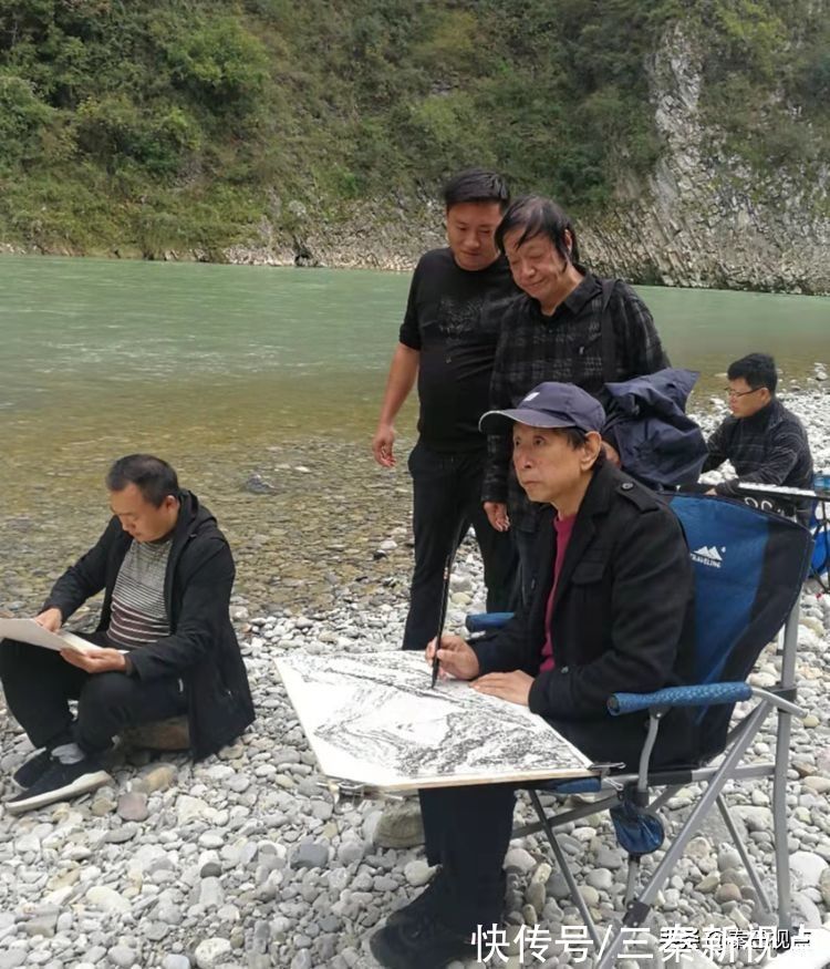 陕西#大美山河在巫溪——陕西当代国画艺术研究院赴重庆巫溪写生