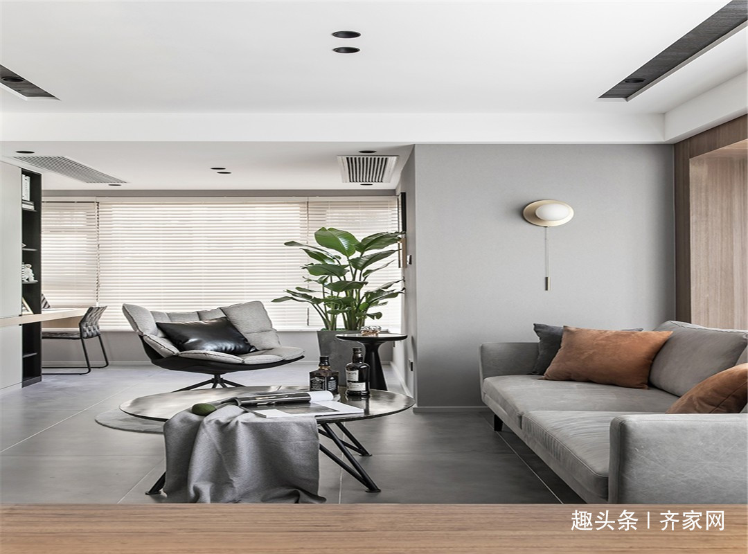 现代|89平两房现代,休闲书房,客厅,餐厅连成一体的扩容空间感!