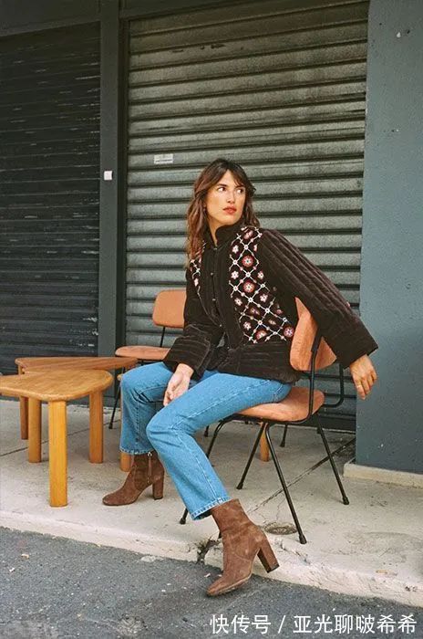 直筒裤 九分裤+短靴=入冬最潮搭配套路,显瘦显高帅翻天!