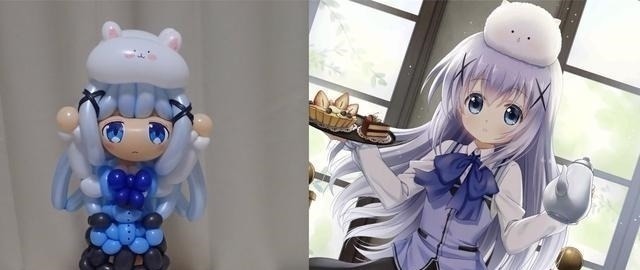 动漫角色|用气球还原出动漫角色,鬼灭之刃恋柱超可爱,漫迷:我全都要