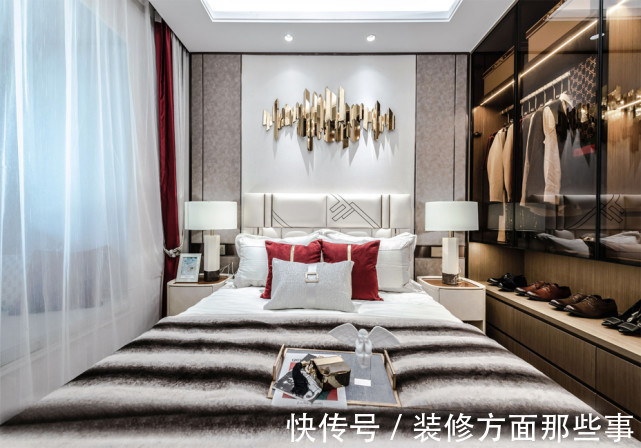 三居室|98平轻奢风三居室儿童房融入棒球元素,个性而美好的氛围