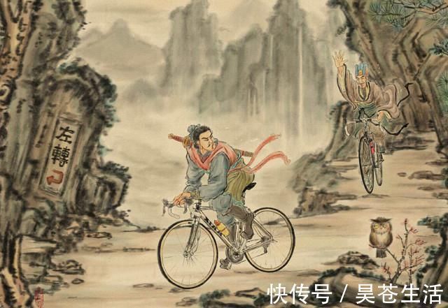 祖传$画家专画“祖传假画”,一幅《三英战吕布》火遍全网,让人捧腹