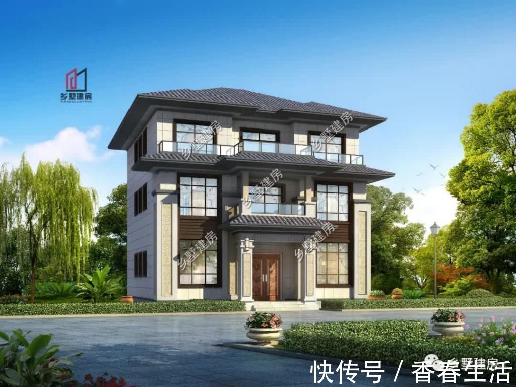 别墅|三层新品中式，结合现代设计，建造一栋，您绝对不后悔
