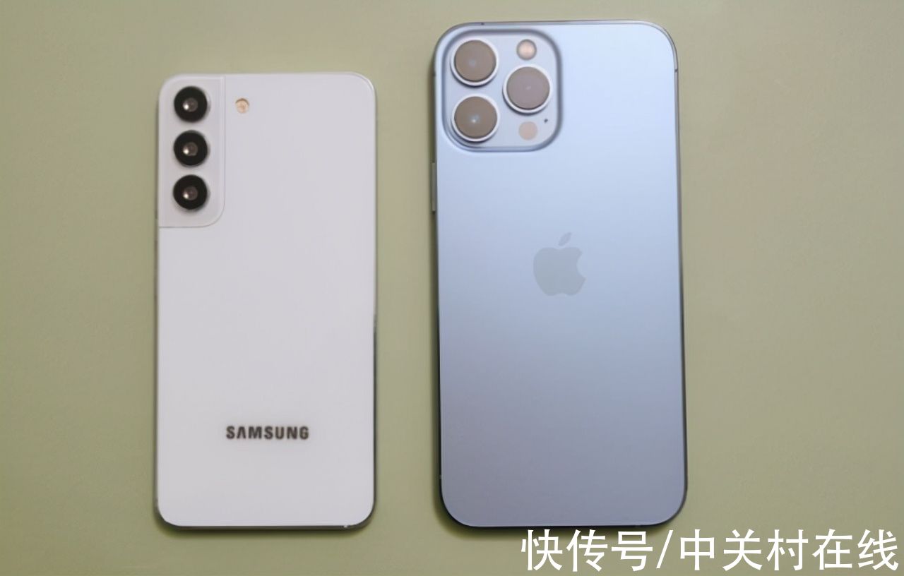 对比图|三星Galaxy S22与苹果iPhone 13 Pro Max外观对比图曝光