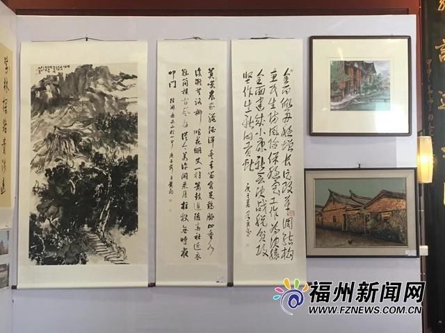 百余件书画影作品在福州开元寺展出