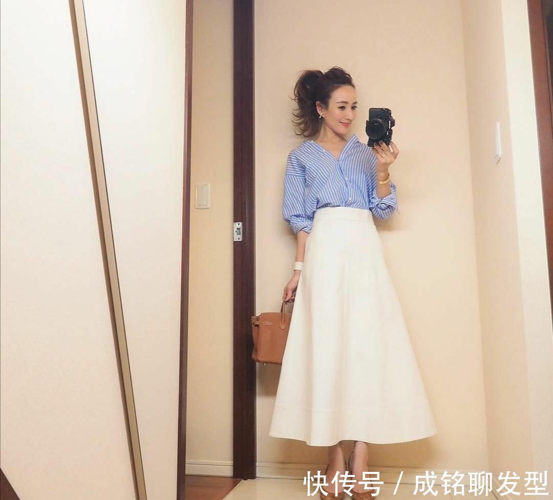 小个子|日本40岁小个子辣妈,示范十套减龄时尚显高的夏季穿搭,超有范