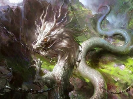 山神!上古时期96个龙形神兽,人面龙身,《山海经》中的神秘山神