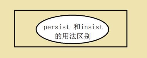 persist和insist都是坚持，它们之间有什么区别？