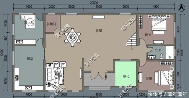 占地面积|堂屋+土灶,这才是农村自建房该有的样子,都说最后一套最美!