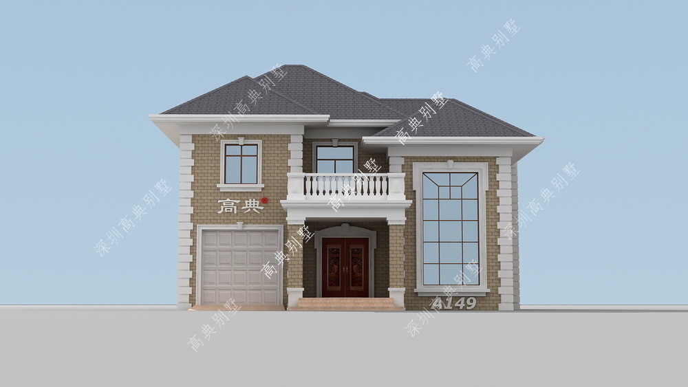 简欧别墅|这款两层简欧别墅,外观美又实用,您不想建一栋吗?