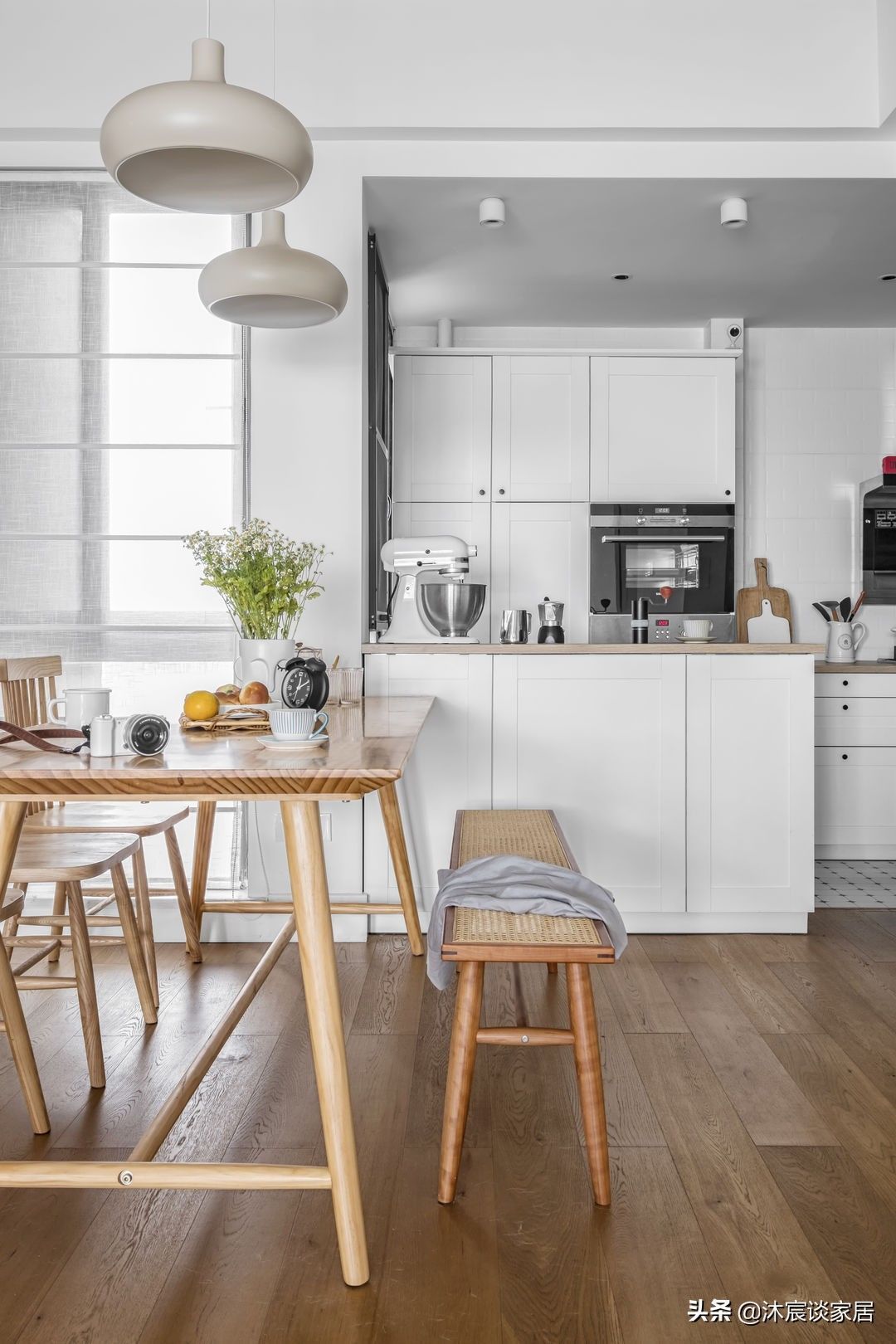 帽间|向往田园生活的夫妻俩,把家装得清爽大方,还有让人快乐的大阳台