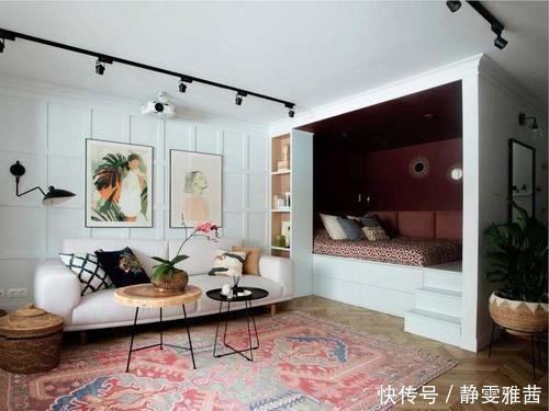 功能区|努力买了一套47㎡,虽小但住着踏实,还有衣帽间空间丝毫不浪费