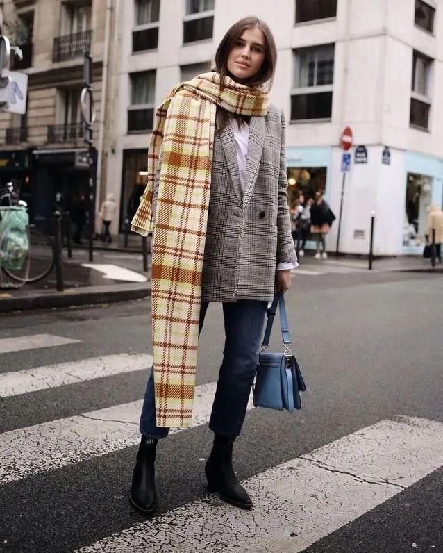  戴起来|天冷了，大围巾戴起来！