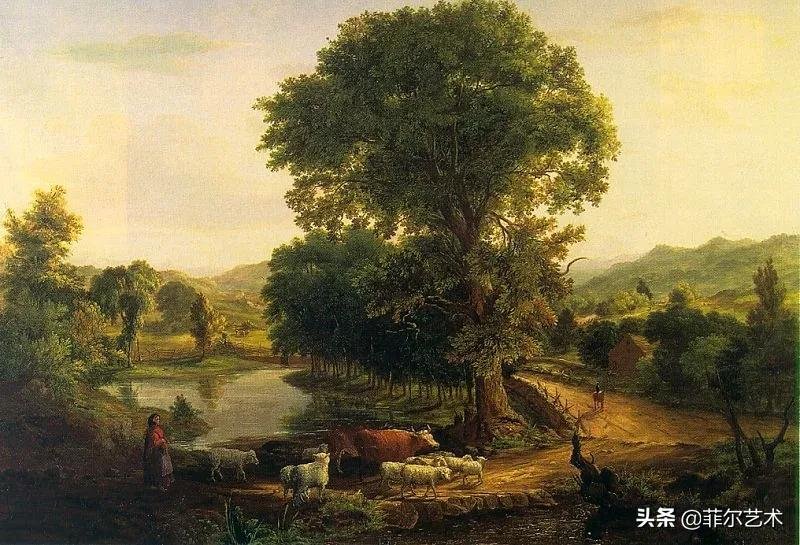 风景|美国新风景画派的先驱画家乔治·英尼斯漂亮的风景油画作品欣赏