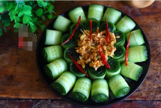 不一样的凉拌黄瓜,超级精美,简单好做