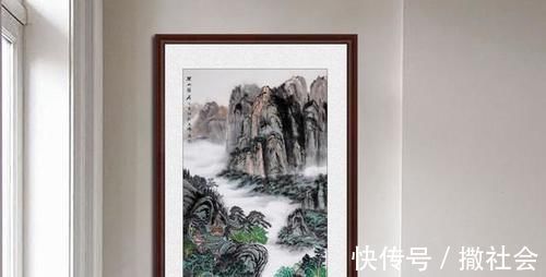 国画|青绿山水画 画家沈天赐国画作品《深山雅居》古雅秀美,灵气四溢