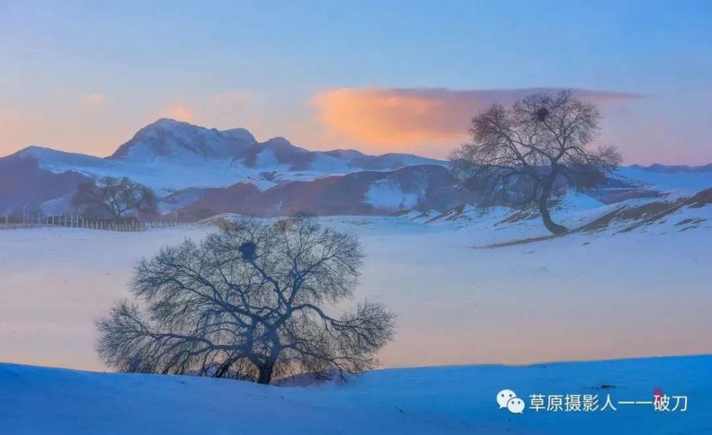 阿鲁科尔沁的冬季，美成了一首风花雪月的诗！