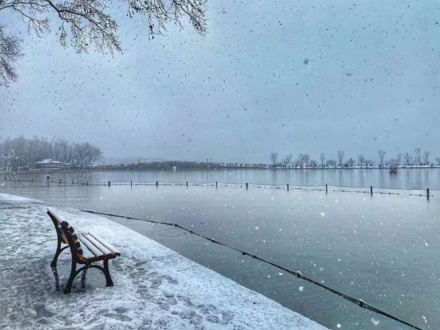 大部地区|被南方的鹅毛大雪刷屏！“断桥残雪”美呆，有人在雪里实现“冰墩墩”自由