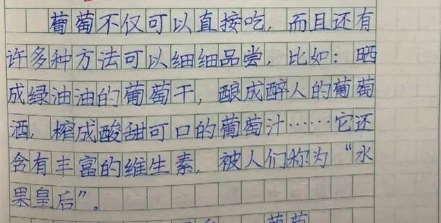 小学生满分作文,不仅文笔好,而且还写出“神仙字体”,家长传阅