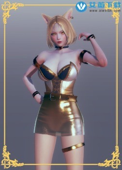 AI少女性感金发迷人欧美御姐MOD