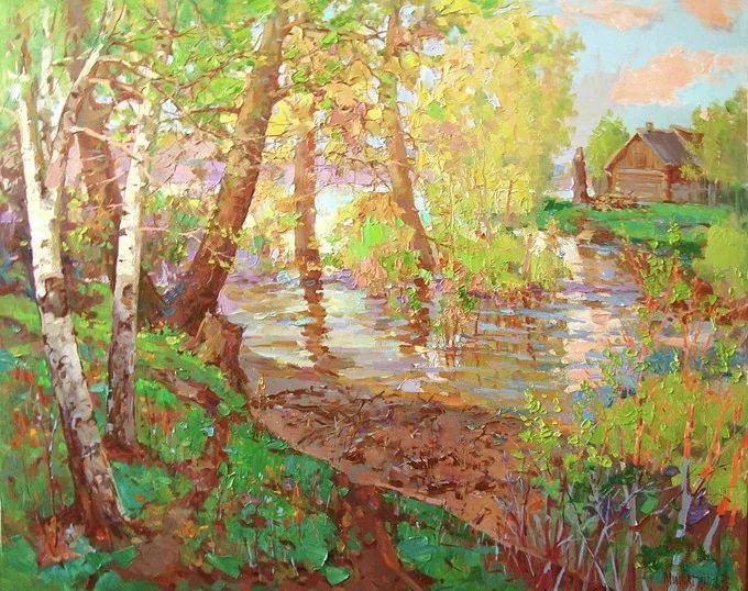 俄罗斯@浓郁的色彩,俄罗斯画家安德烈·米沙金的风景油画(一)