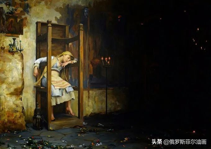 拉利@微妙而动人的油画，他画出了东方浪漫的神秘主义