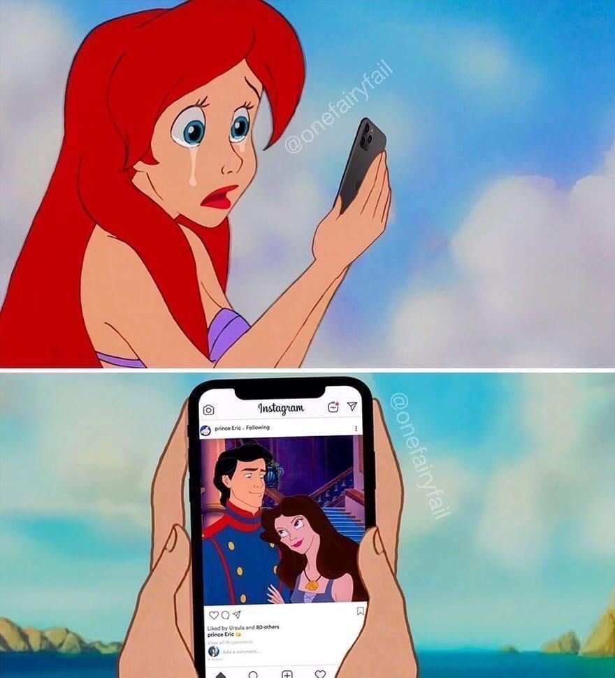 冰雪女王|当迪士尼公主拥有现代科技,冰雪女王爱自拍,却成了滤镜受害者!