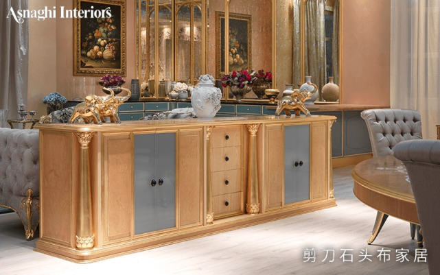 珍珠母贝|Asnaghi Interiors家居的奢华与典雅,豪宅餐厅的高配餐桌