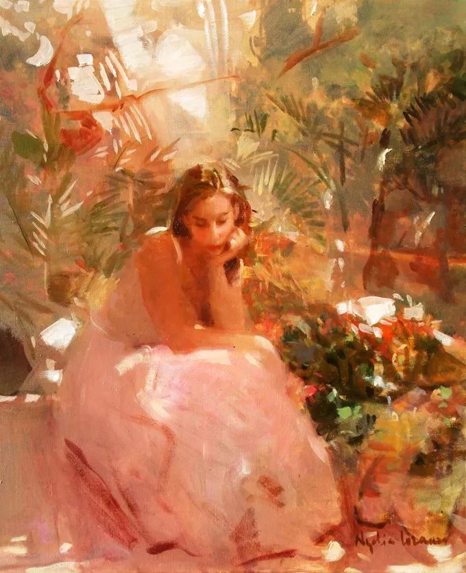 她笔下美丽的女人,像花一样尽情的绽放!