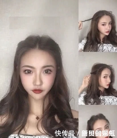 半丸子头|过年必备“显脸小”发型,丸子头low爆了,学会这些秒变小仙女