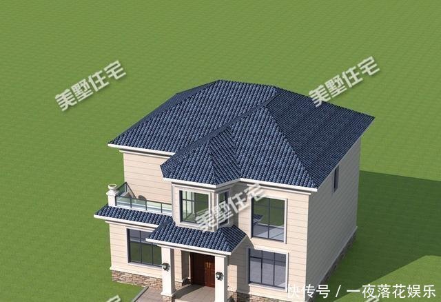 别墅|占地121平的二层别墅,四卧三厅的布局,老家建一栋,刚刚好