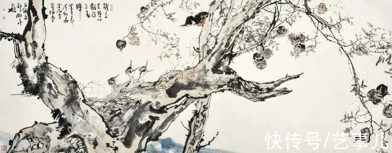 教授!尹沧海教授石榴作品欣赏:清简空灵 独出机杼