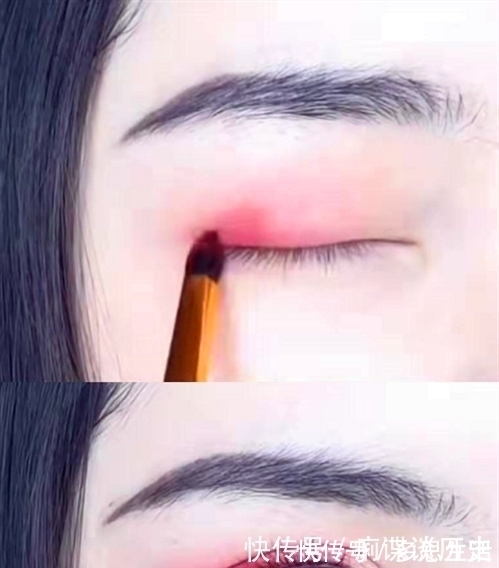 秋月|适合“汉服”的眼妆,秋月妆一般,碧水妆一般,看到粉翼妆:爱了