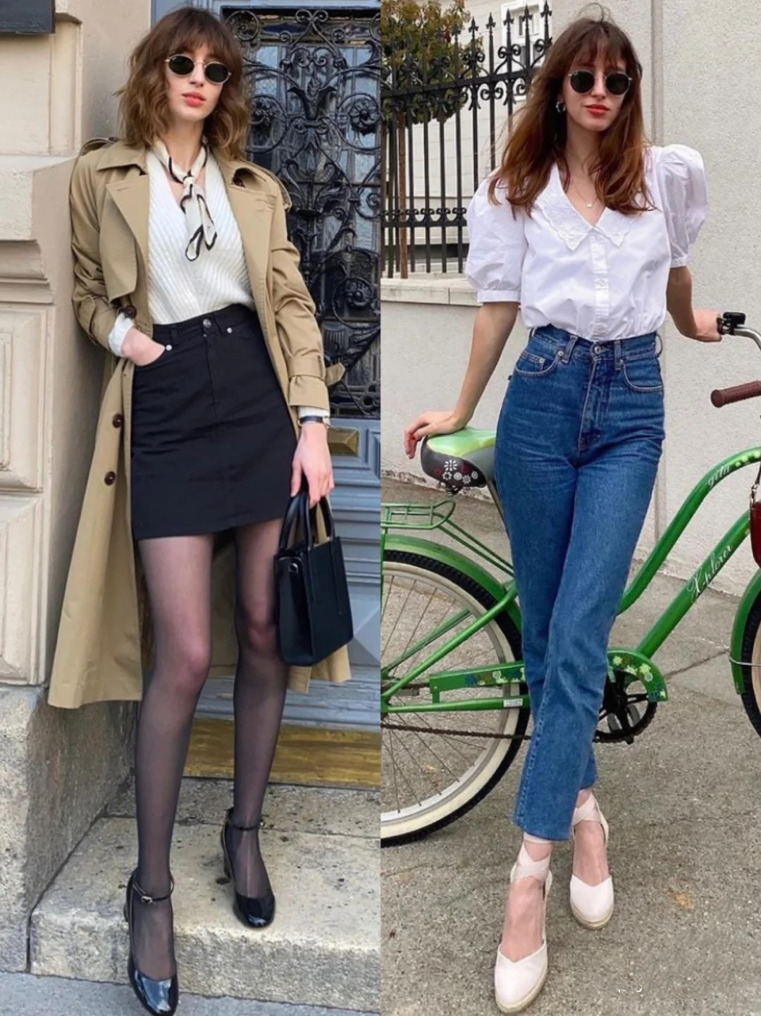 温暖的春天穿浪漫的衣服很应景, 法式穿搭慵懒又时髦, 建议收藏