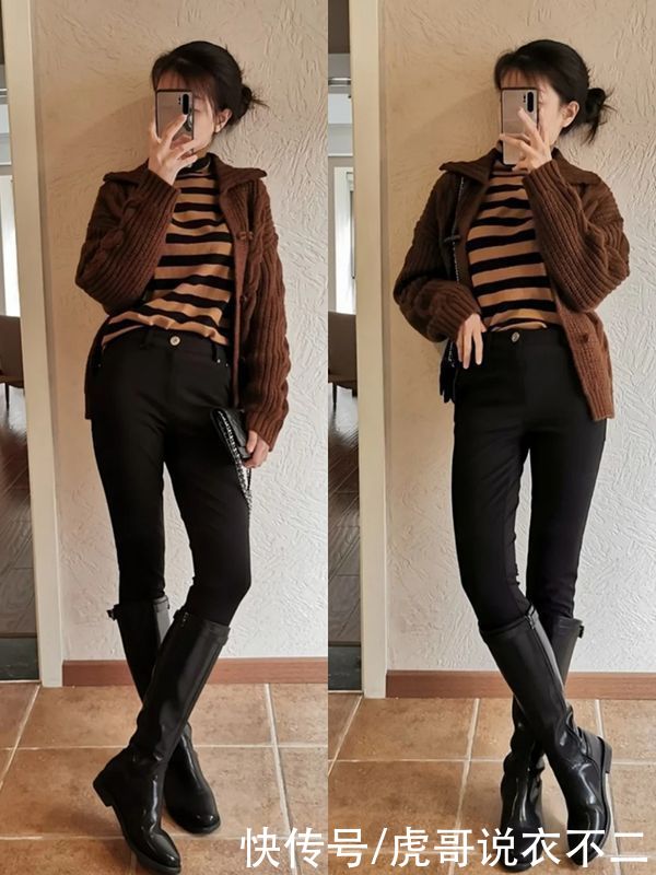 春季人人都有的针织类单品，被她轻松穿出熟龄美，不输日本博主