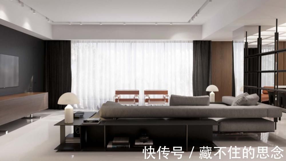 studio|超大客厅+双排式厨房,奢华大平层只做一室一厅也太壕了!