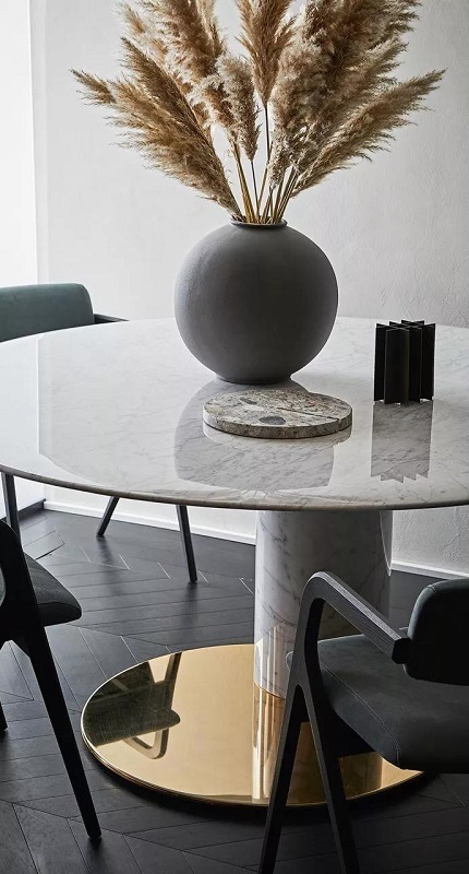 材质|2021大理石餐桌年终盘点,这5款过于火爆