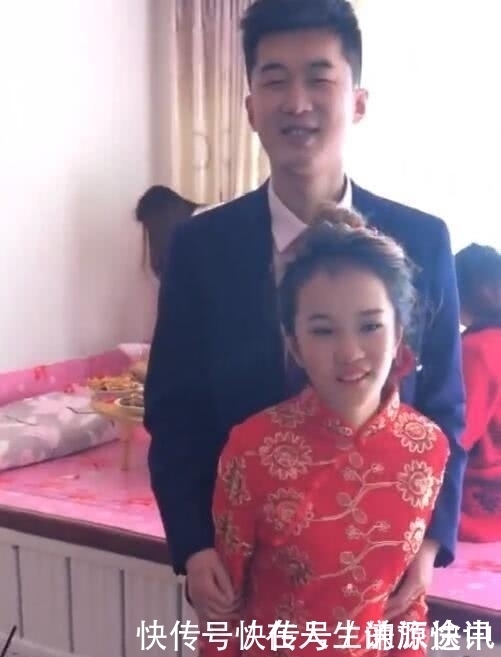 婚礼|抖音“最萌身高差”婚礼,新郎像捡到宝一样,新娘却是这种画风!