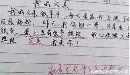 小学生零分作文,爸爸看了追着孩子打,老师: 不能啥都让孩子看