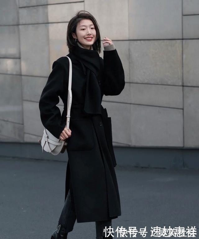 集美们 今冬流行的“长大衣+短靴”也太时髦了!显瘦显高,很适合矮个子