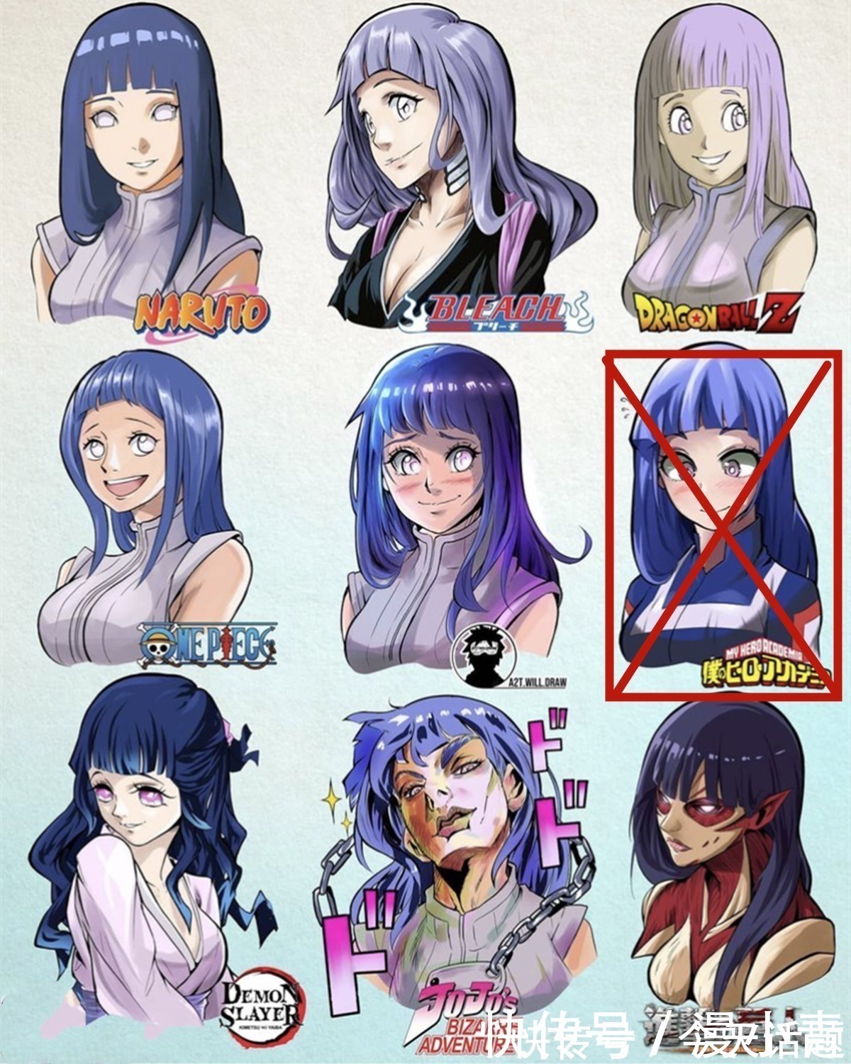 鬼灭!喜爱九宫格的画师,笔下的作品涵盖多种画风,哪个是你的最爱