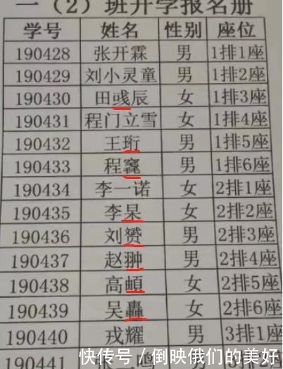 老师|老师太难啦！生僻字难坏老师，16个学生，8个名字不认识