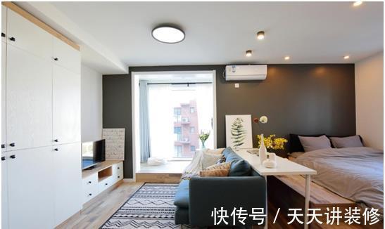 干湿分区|50平米小户型欧式风,客厅加个地台,好看又实用
